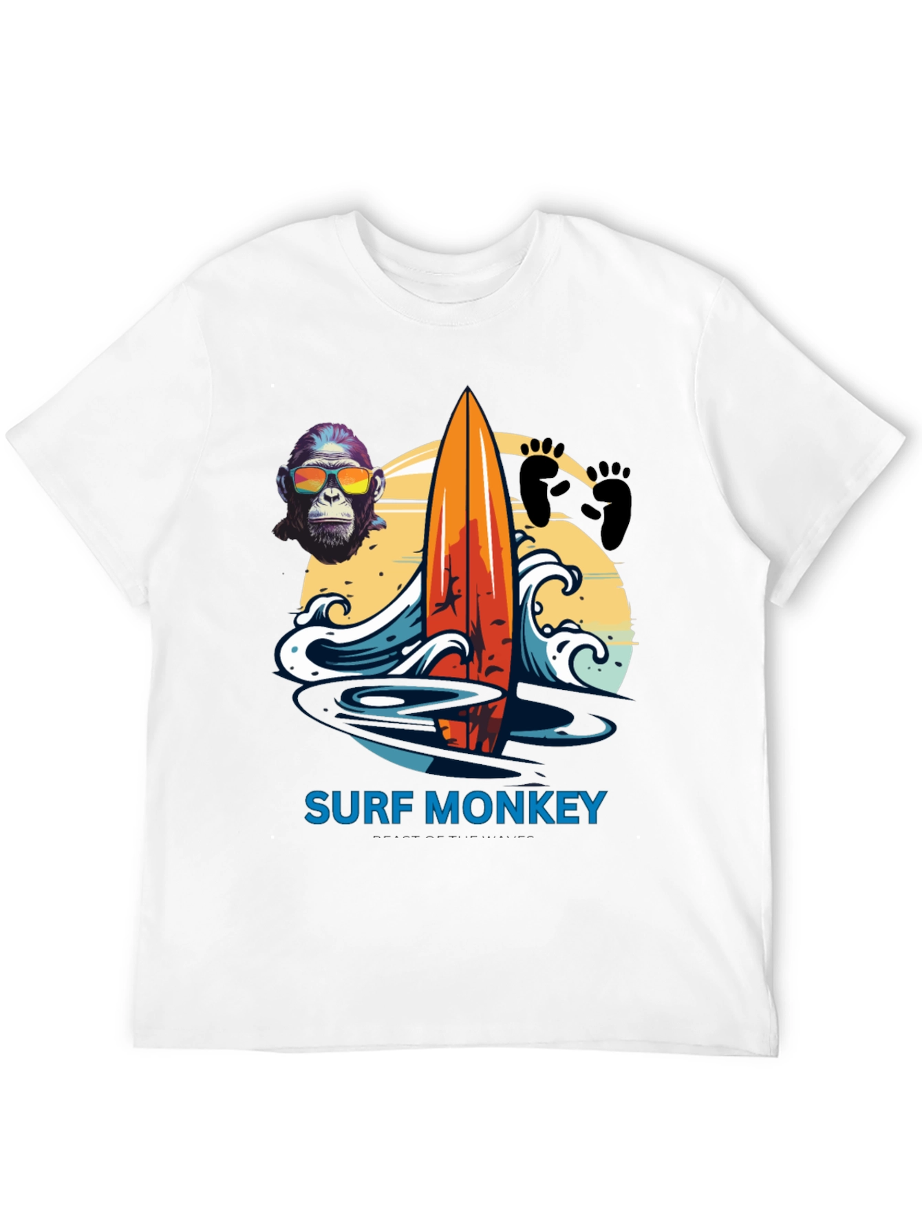 Surf Monkey Graphic Tee - Summer Vibes