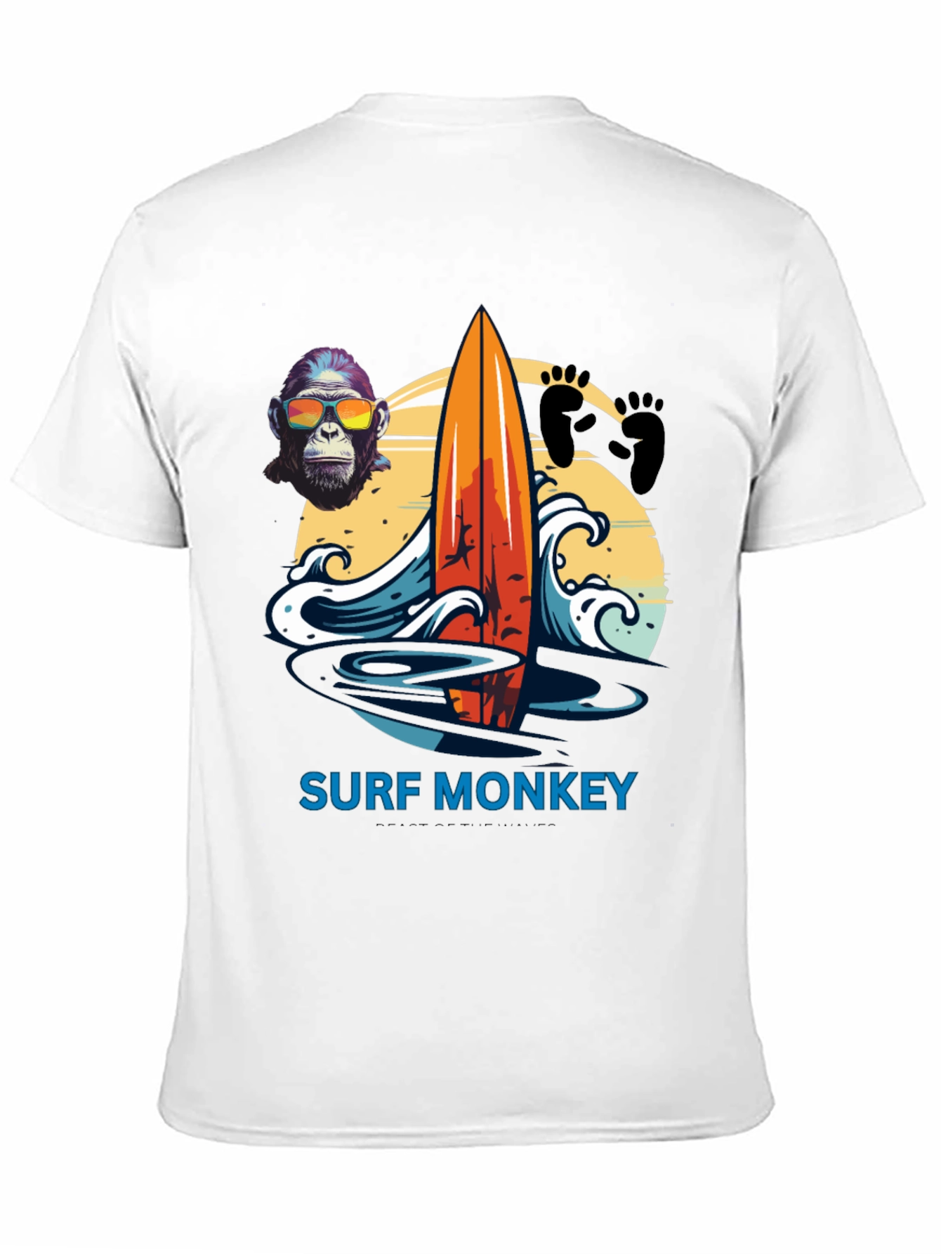 Surf Monkey Graphic Tee - Summer Vibes