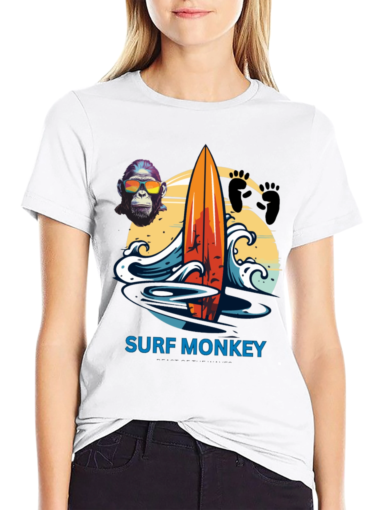 Surf Monkey Graphic Tee - Summer Vibes