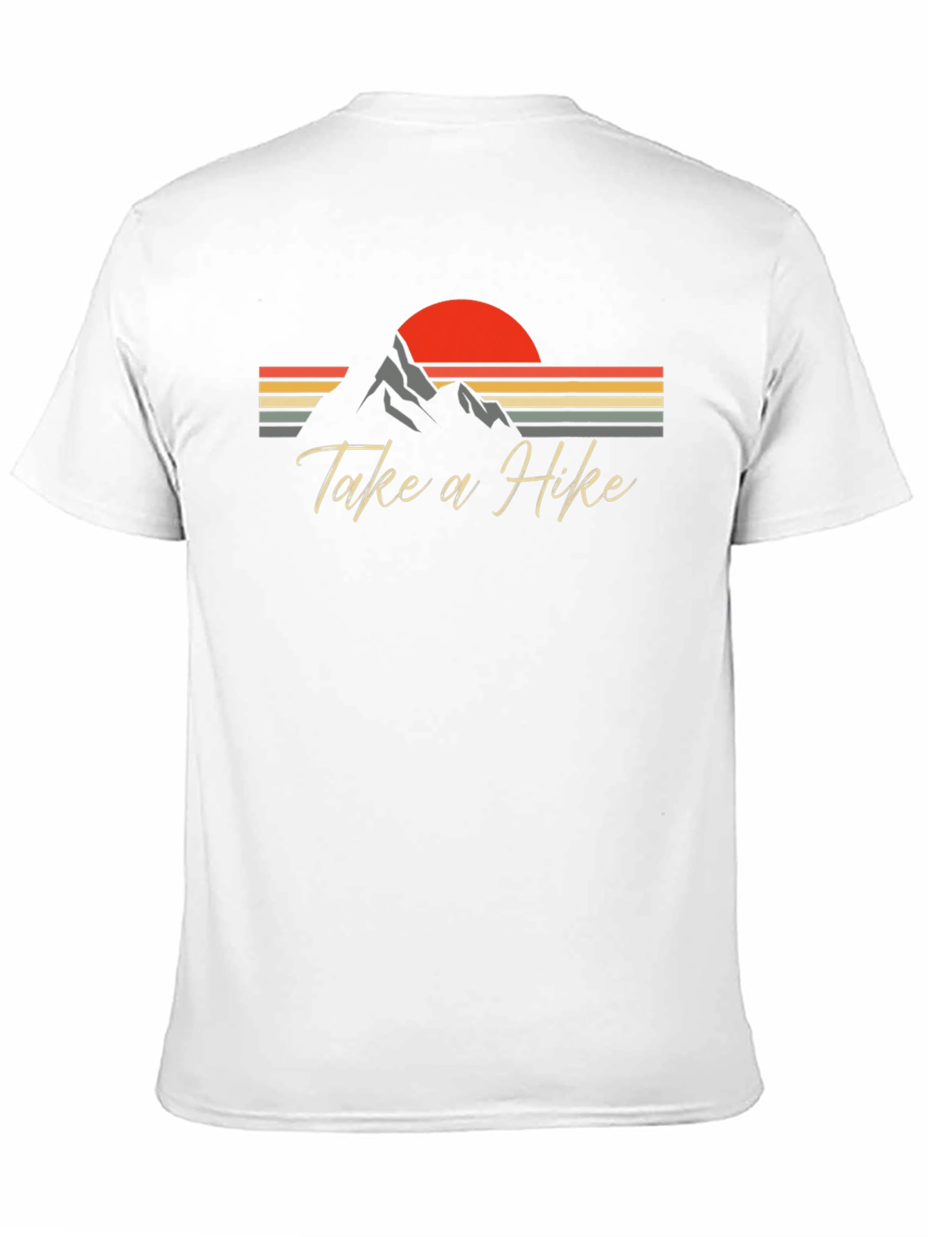 Take a Hike T-Shirt - Retro Mountain Sunset Design