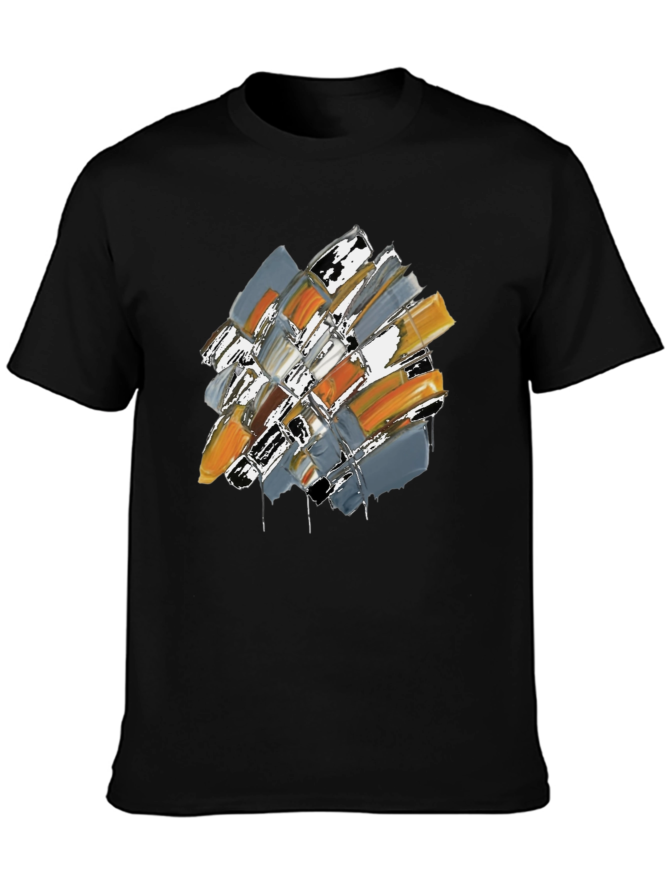 Abstract Brushstroke Graphic Tee