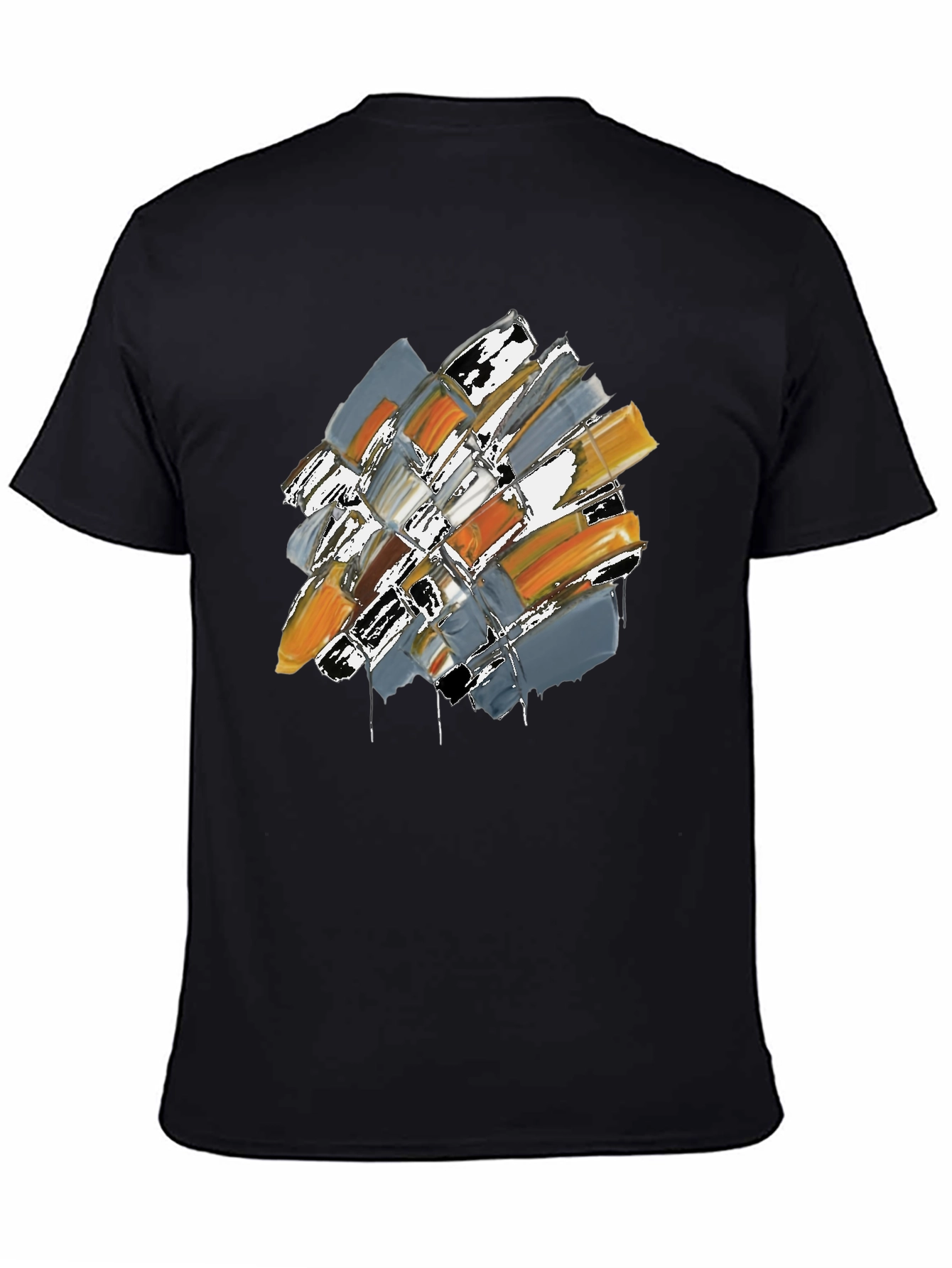 Abstract Brushstroke Graphic Tee
