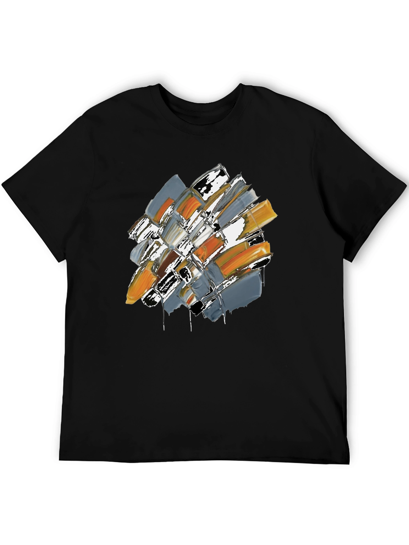 Abstract Brushstroke Graphic Tee