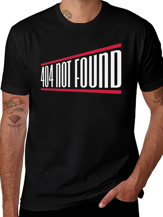 404 Not Found Graphic Tee - Humor T-Shirt