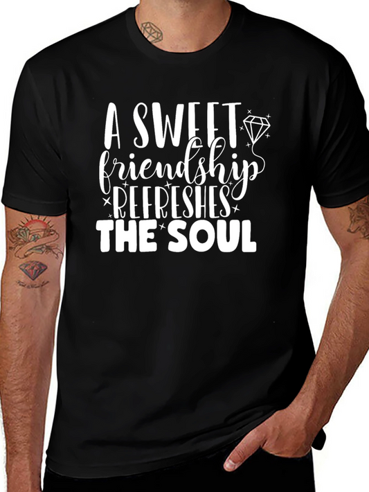 Sweet Friendship Graphic Tee - Black Unisex Shirt