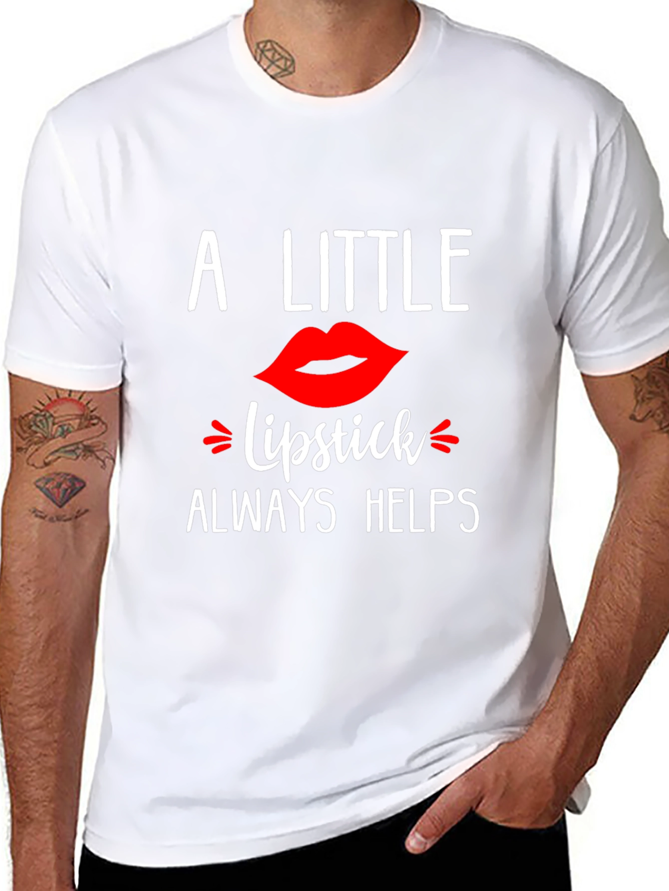A Little Lipstick Always Helps T-Shirt