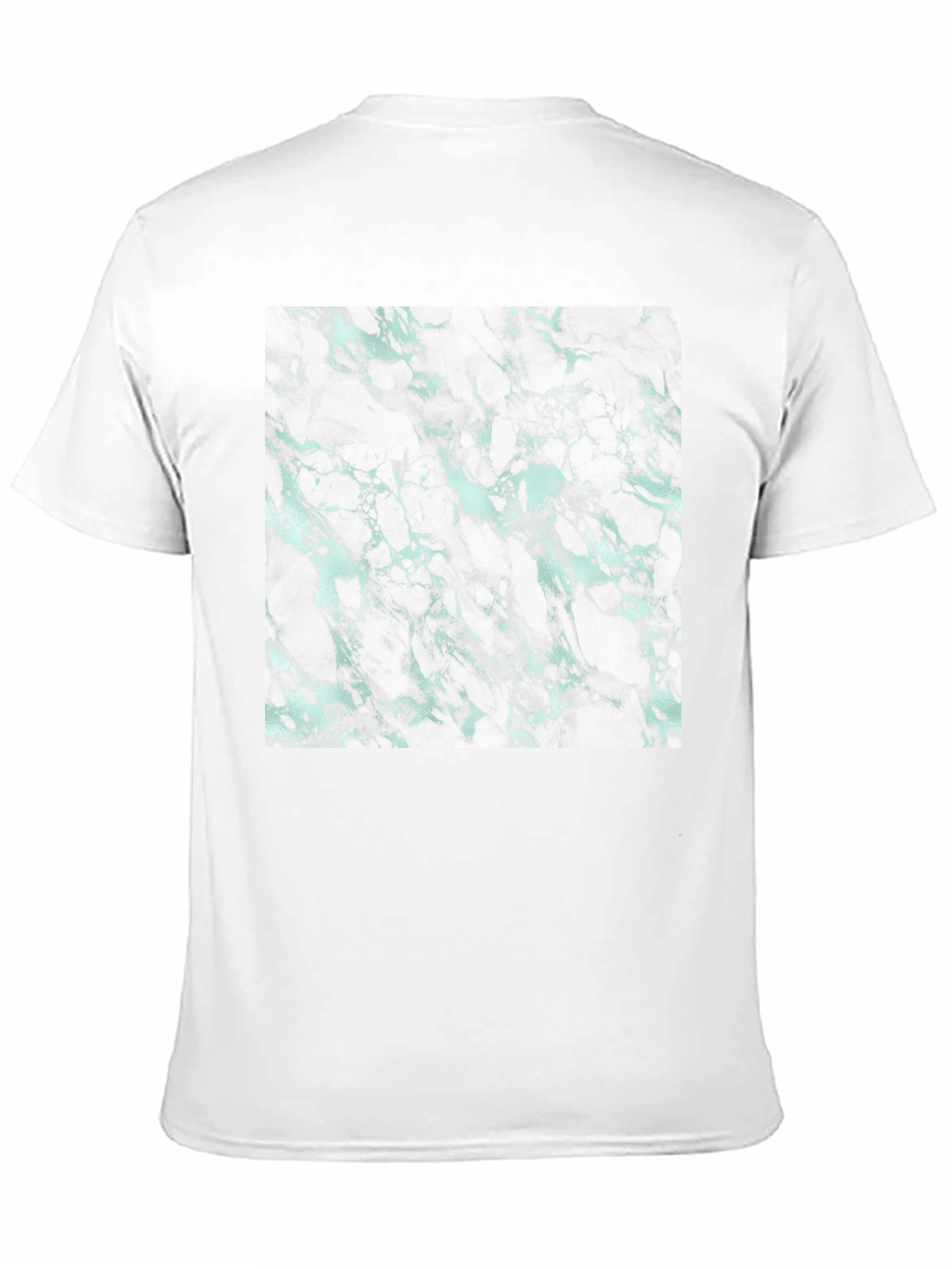Abstract Marble Print Black T-Shirt
