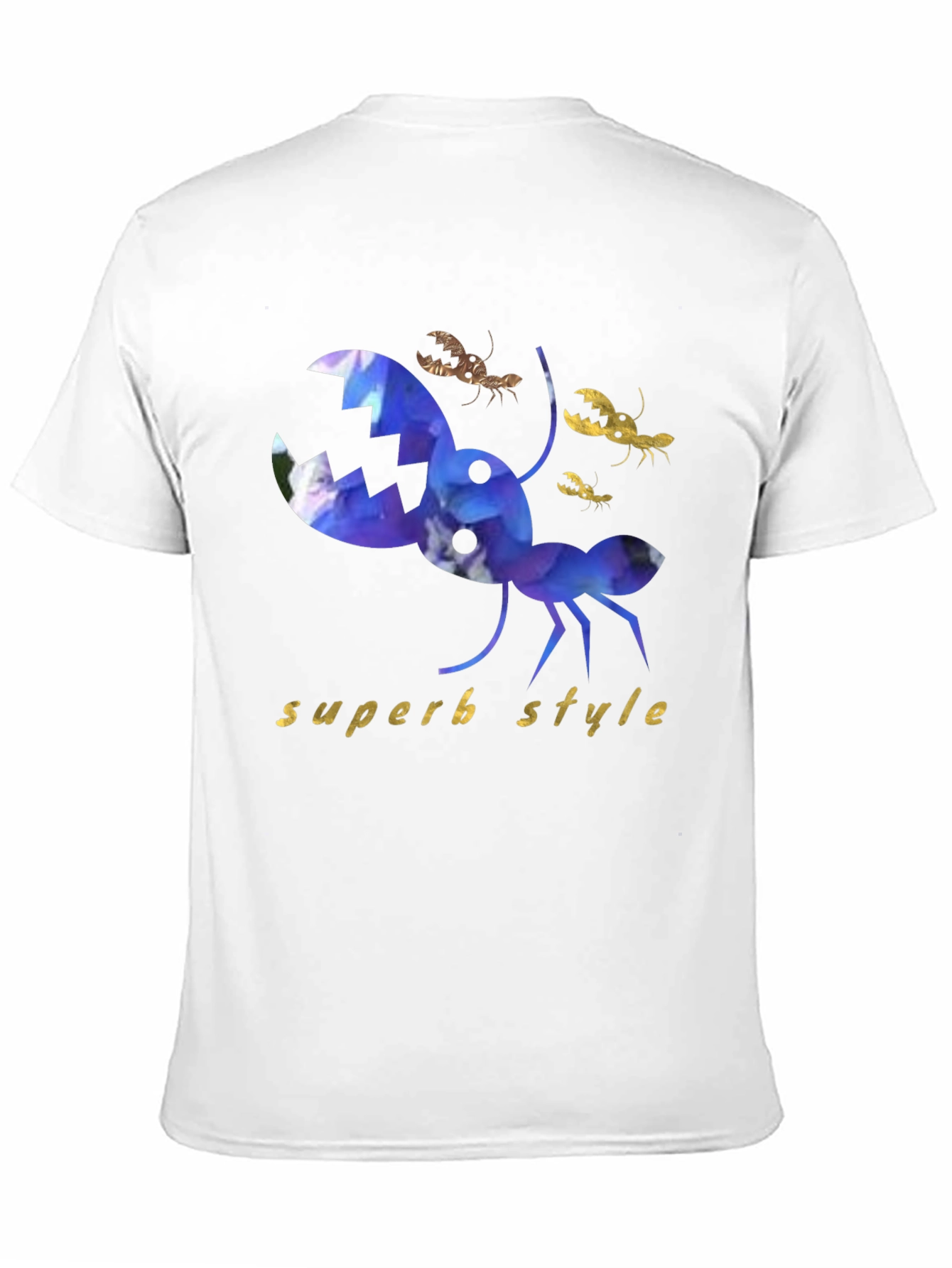 Superb Style Crab Graphic Black T-Shirt