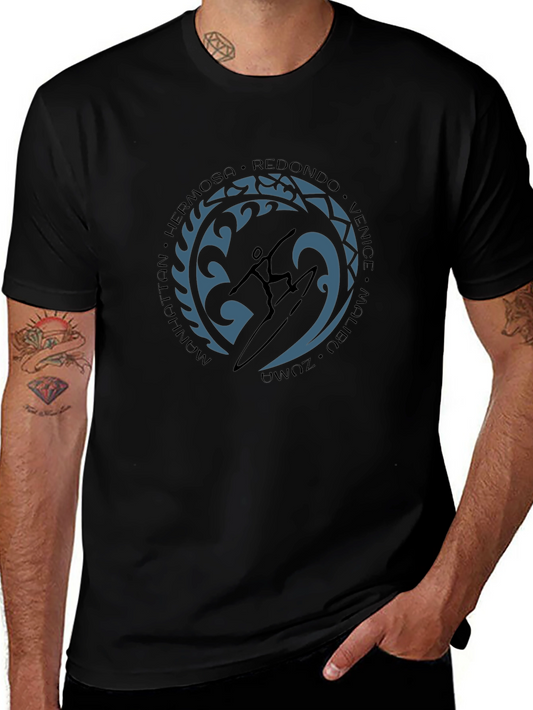 Surfer Graphic T-Shirt - Beach Cities