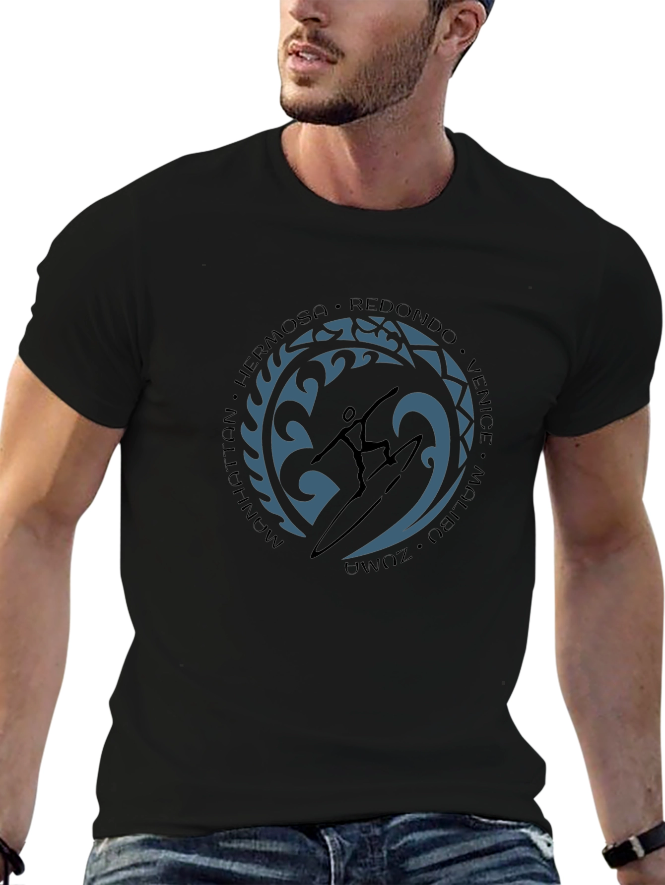 Surfer Graphic T-Shirt - Beach Cities