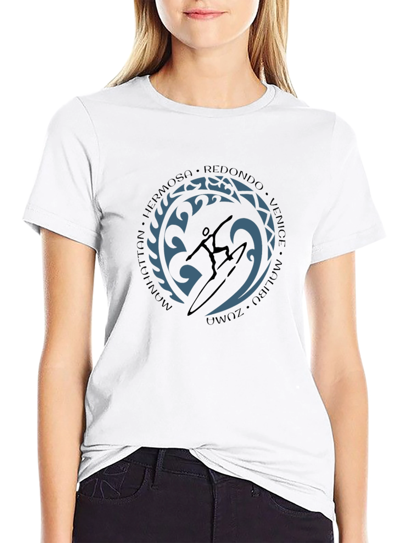 Surfer Graphic T-Shirt - Beach Cities