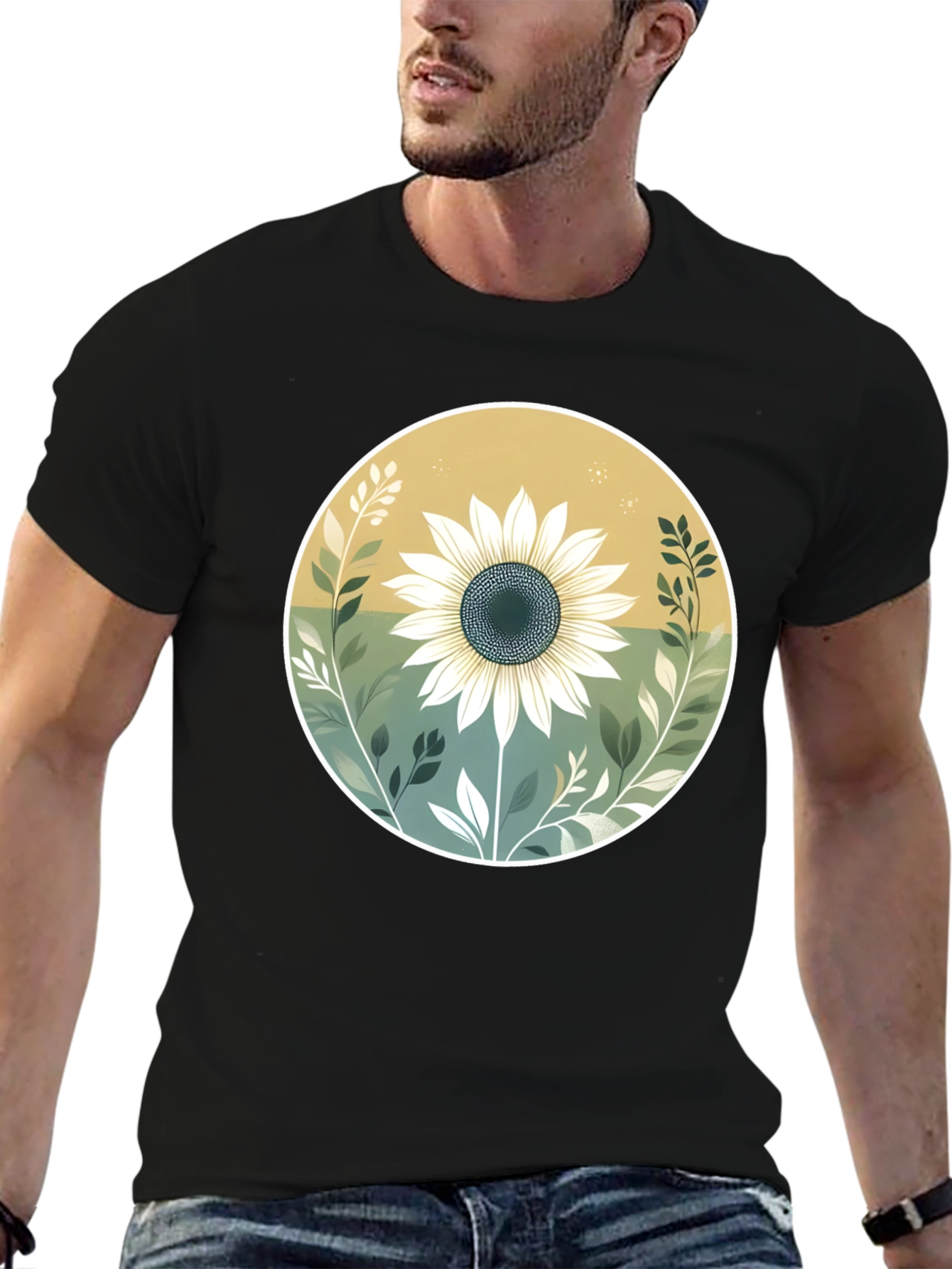 Sunflower Graphic T-Shirt - Nature Inspired Design