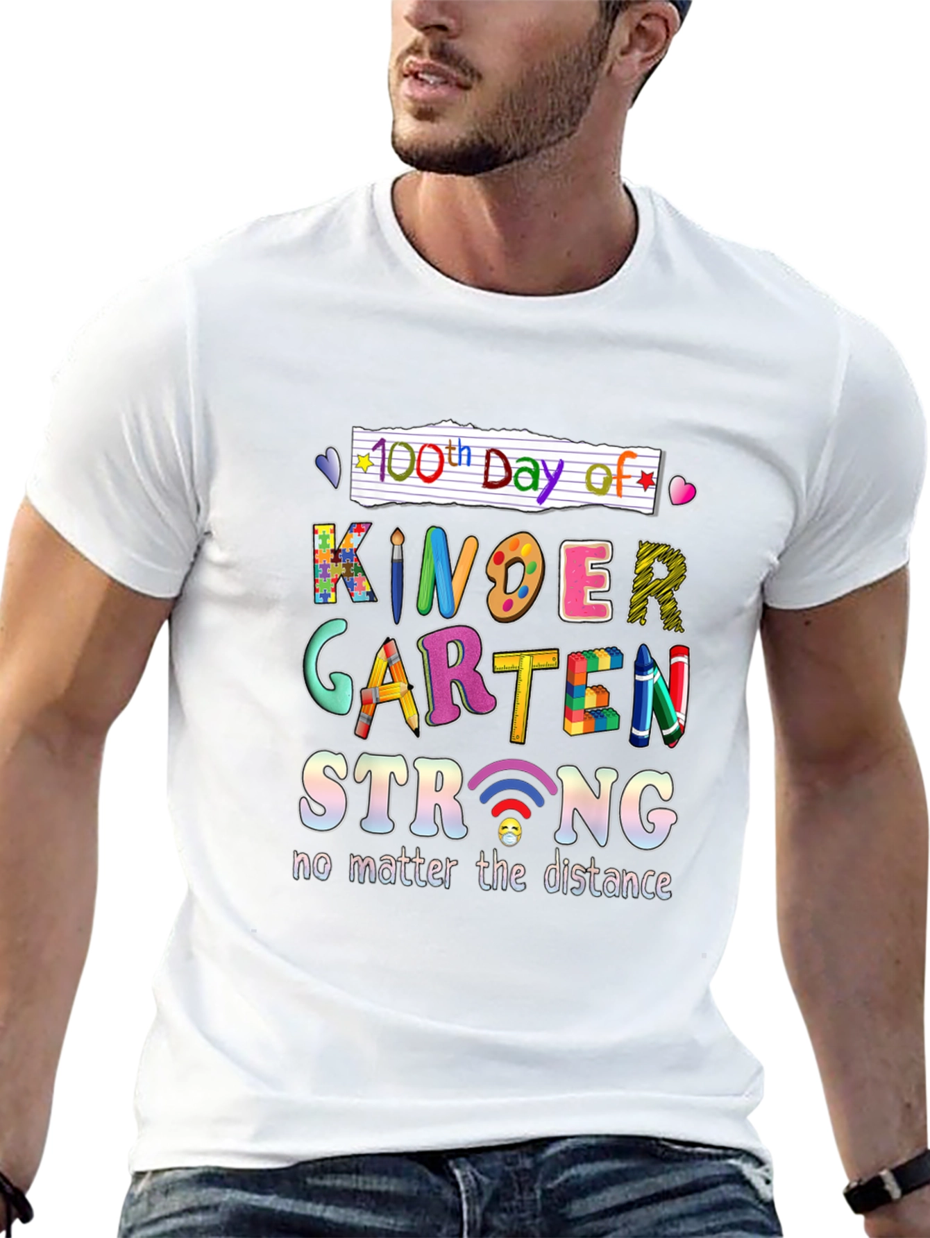 100th Day of Kindergarten Strong T-Shirt