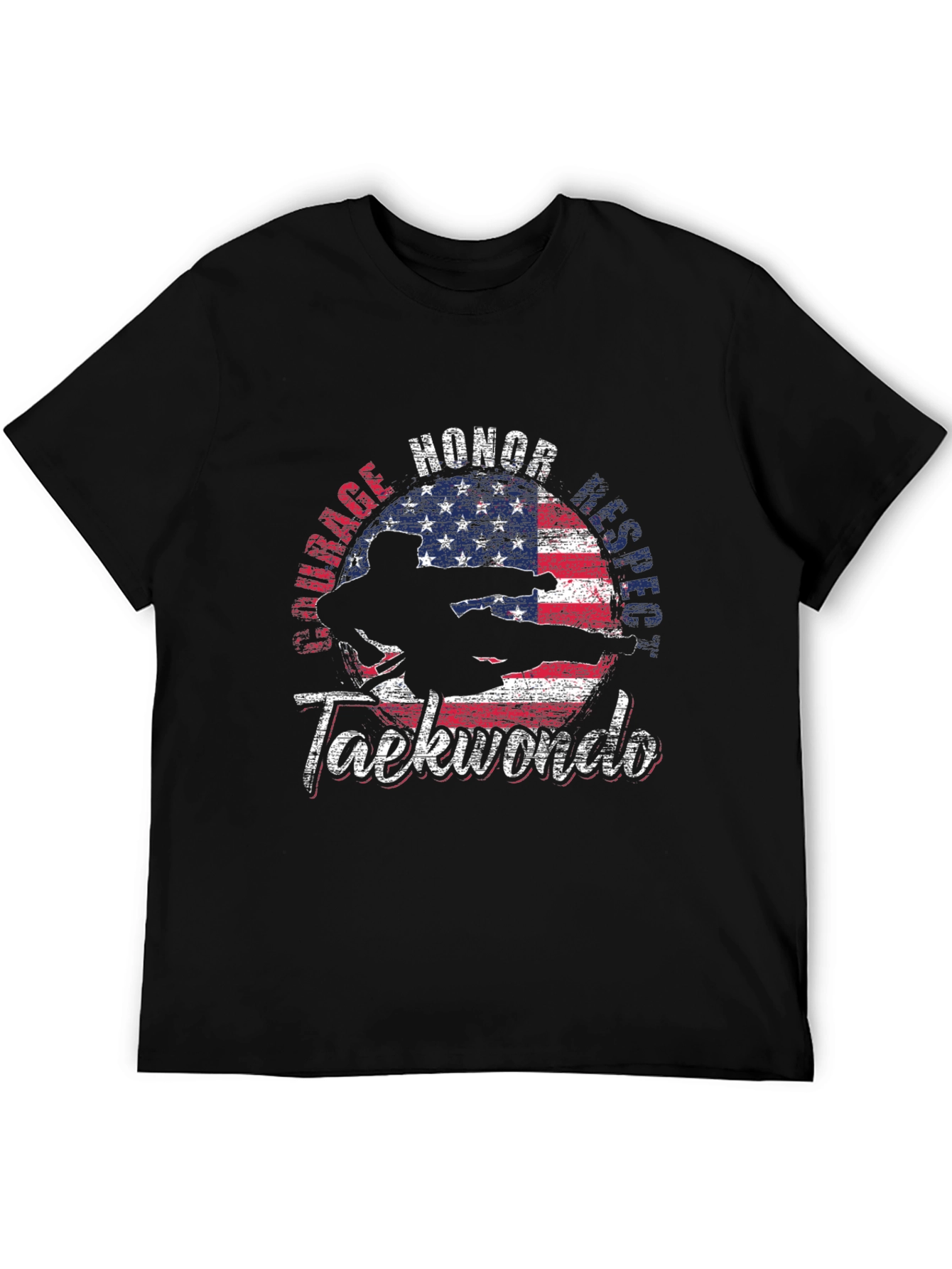 Taekwondo USA Flag T-Shirt