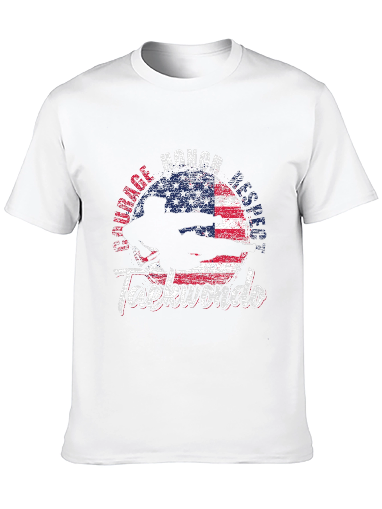 Taekwondo USA Flag T-Shirt