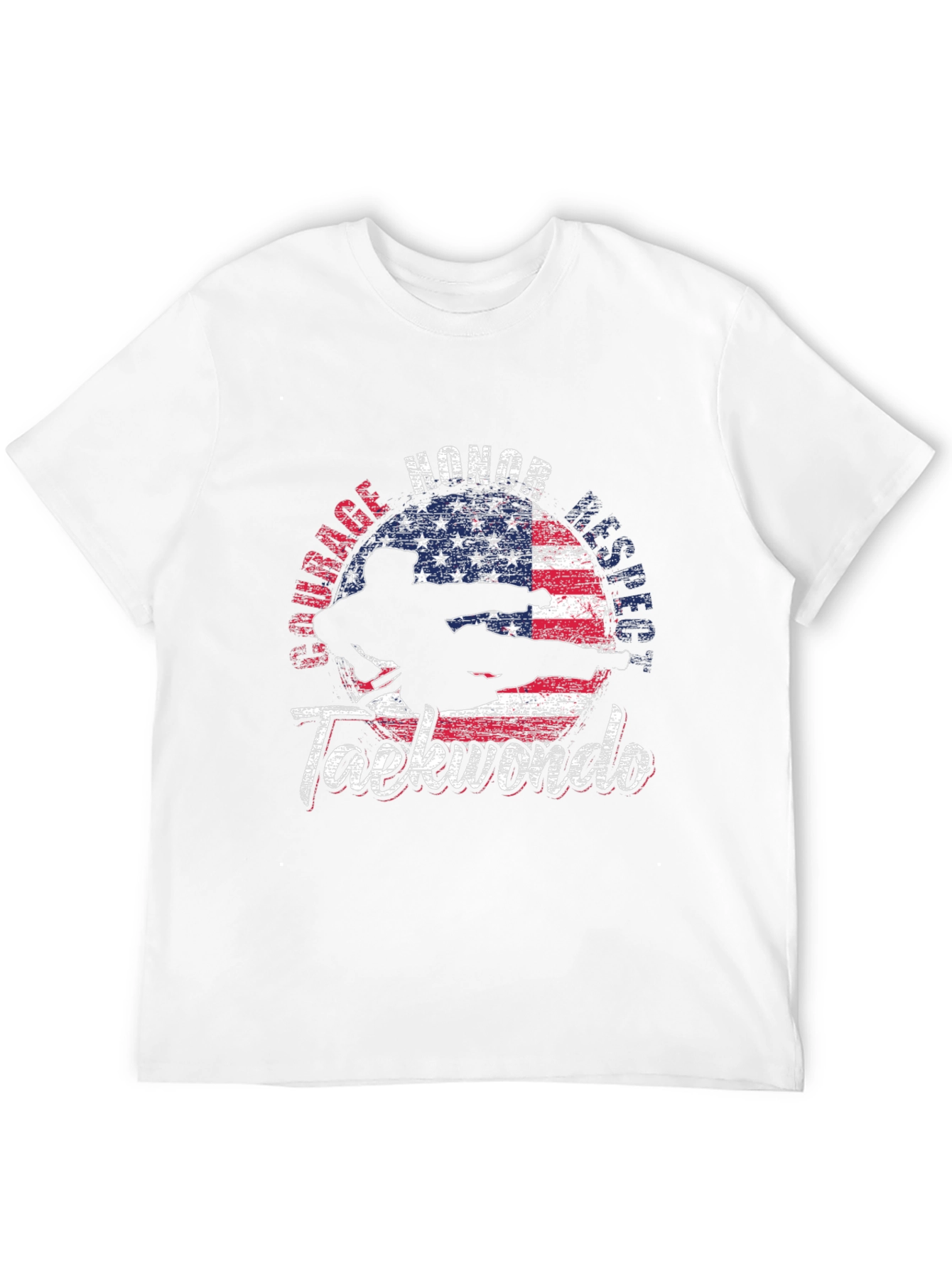 Taekwondo USA Flag T-Shirt