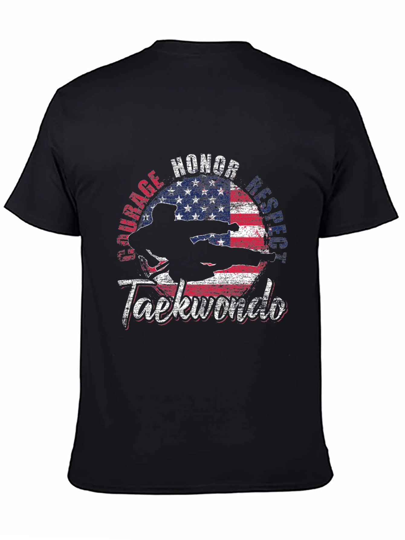 Taekwondo USA Flag T-Shirt