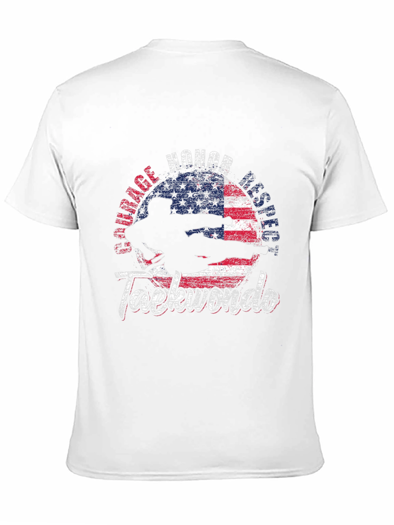 Taekwondo USA Flag T-Shirt