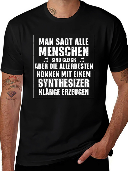 Synthesizer Lover Tee - Man Sagt Alle Menschen T-Shirt