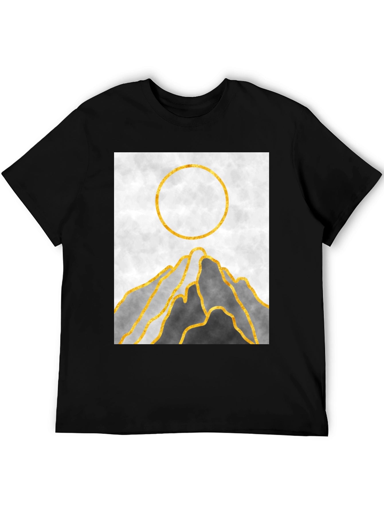 Abstract Mountain Sunset Graphic Tee
