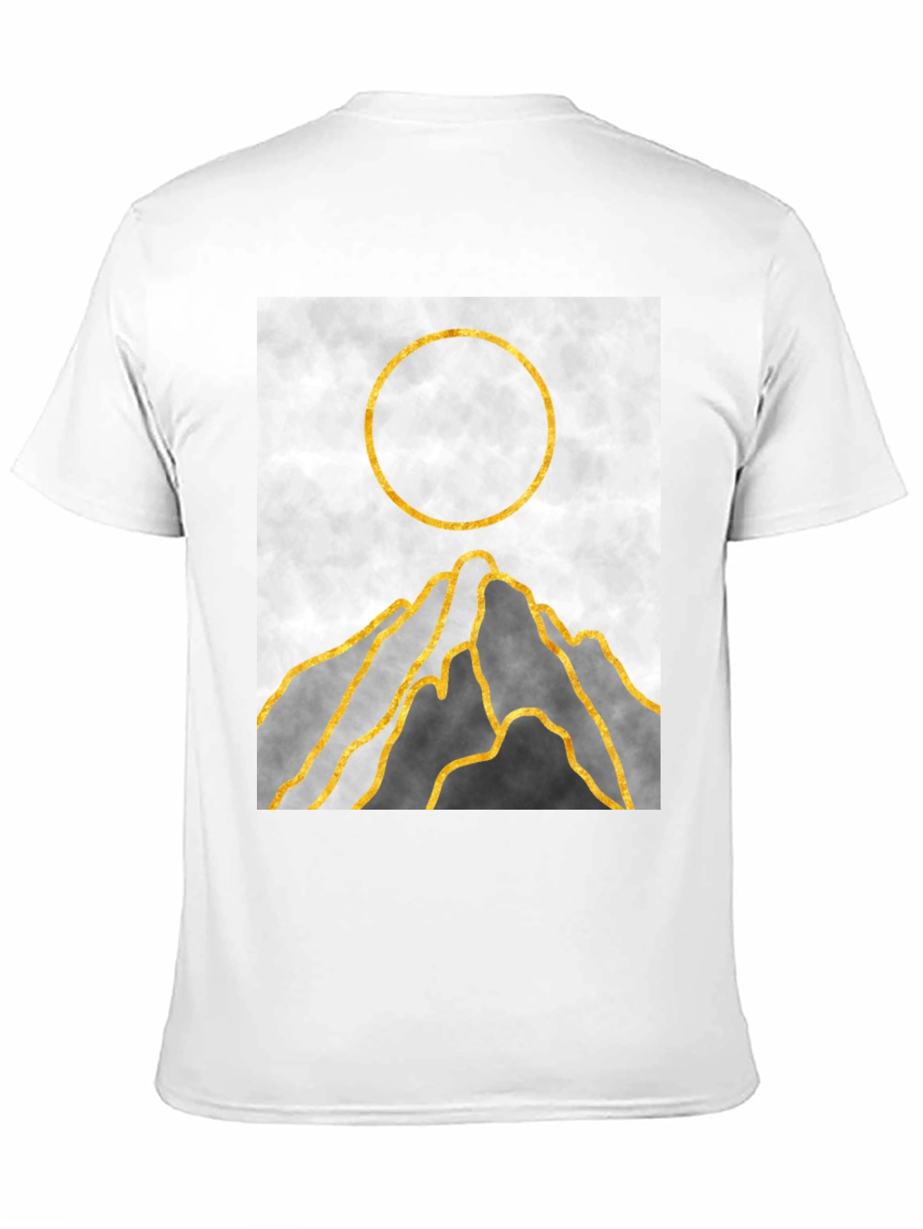 Abstract Mountain Sunset Graphic Tee