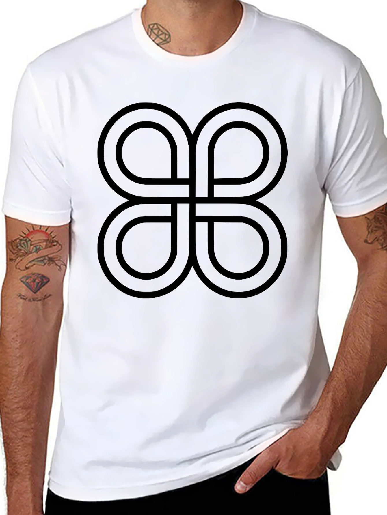 Abstract Symbol Black T-Shirt