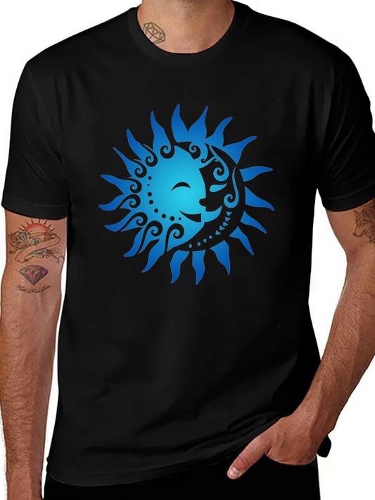 Sun & Moon Graphic Tee - Celestial Harmony Design