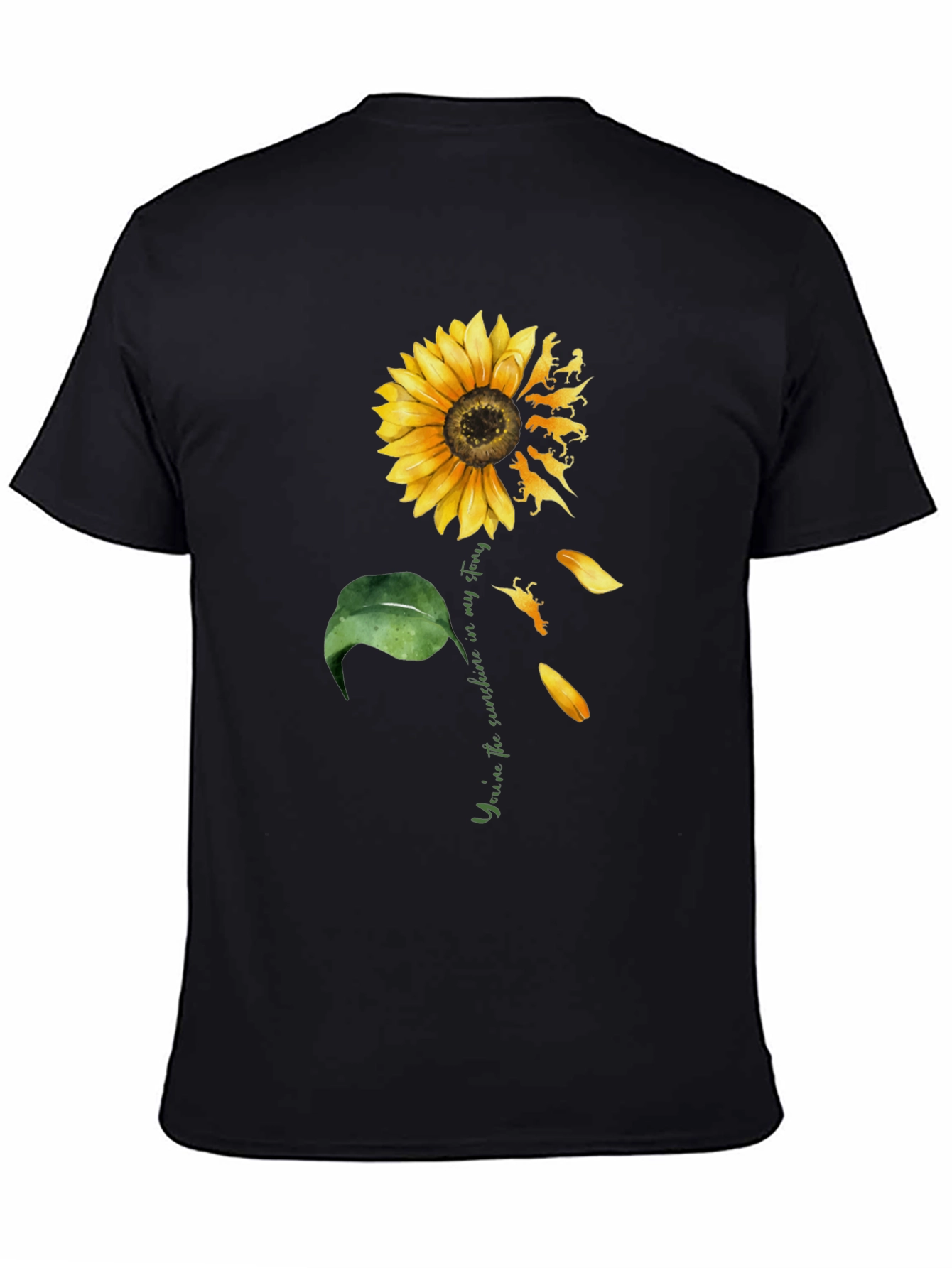 Sunflower Dinosaur T-Shirt - Youre My Sunshine