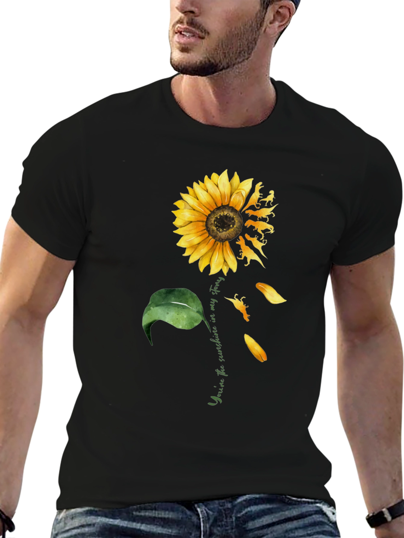 Sunflower Dinosaur T-Shirt - Youre My Sunshine