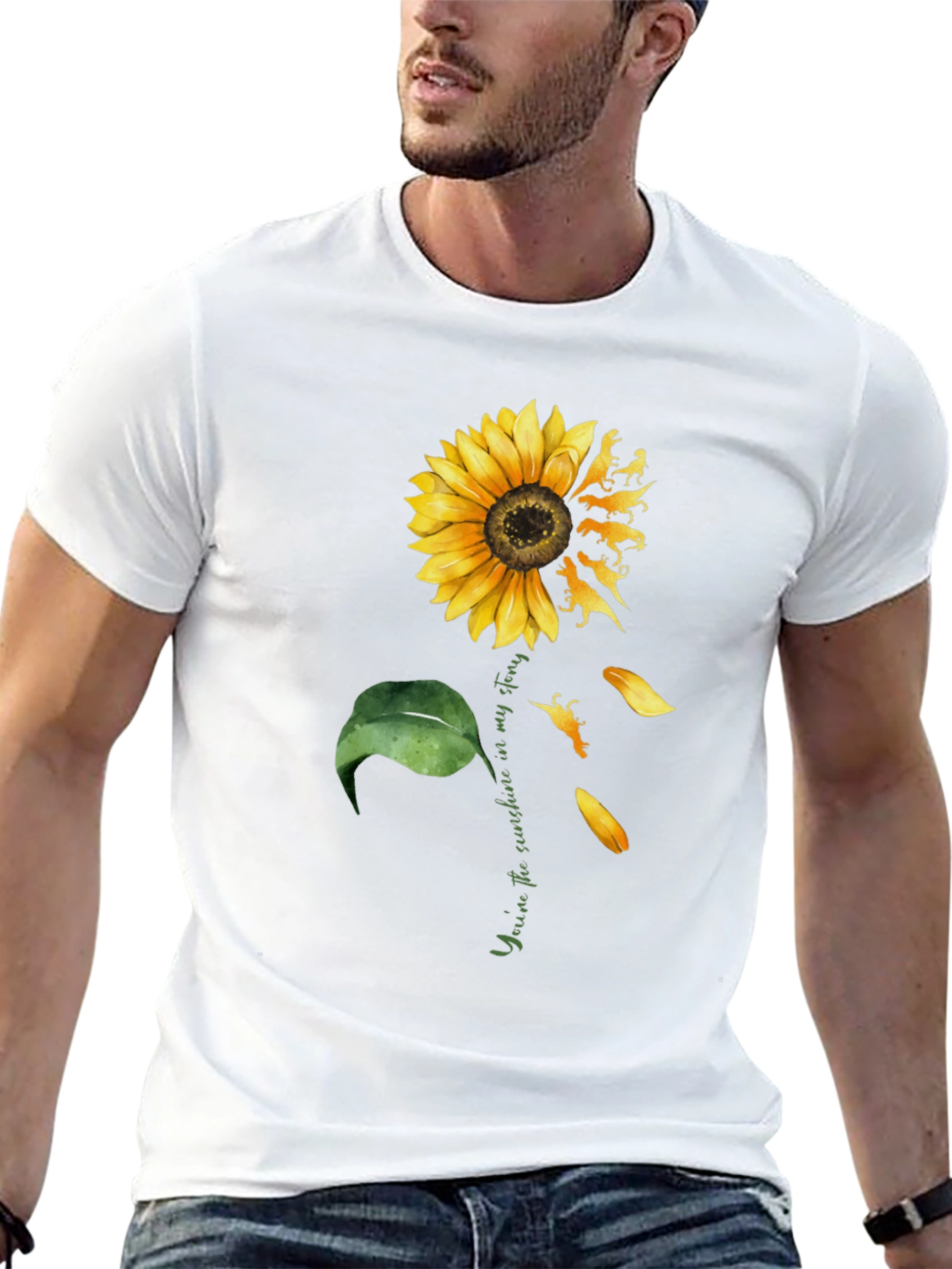 Sunflower Dinosaur T-Shirt - Youre My Sunshine