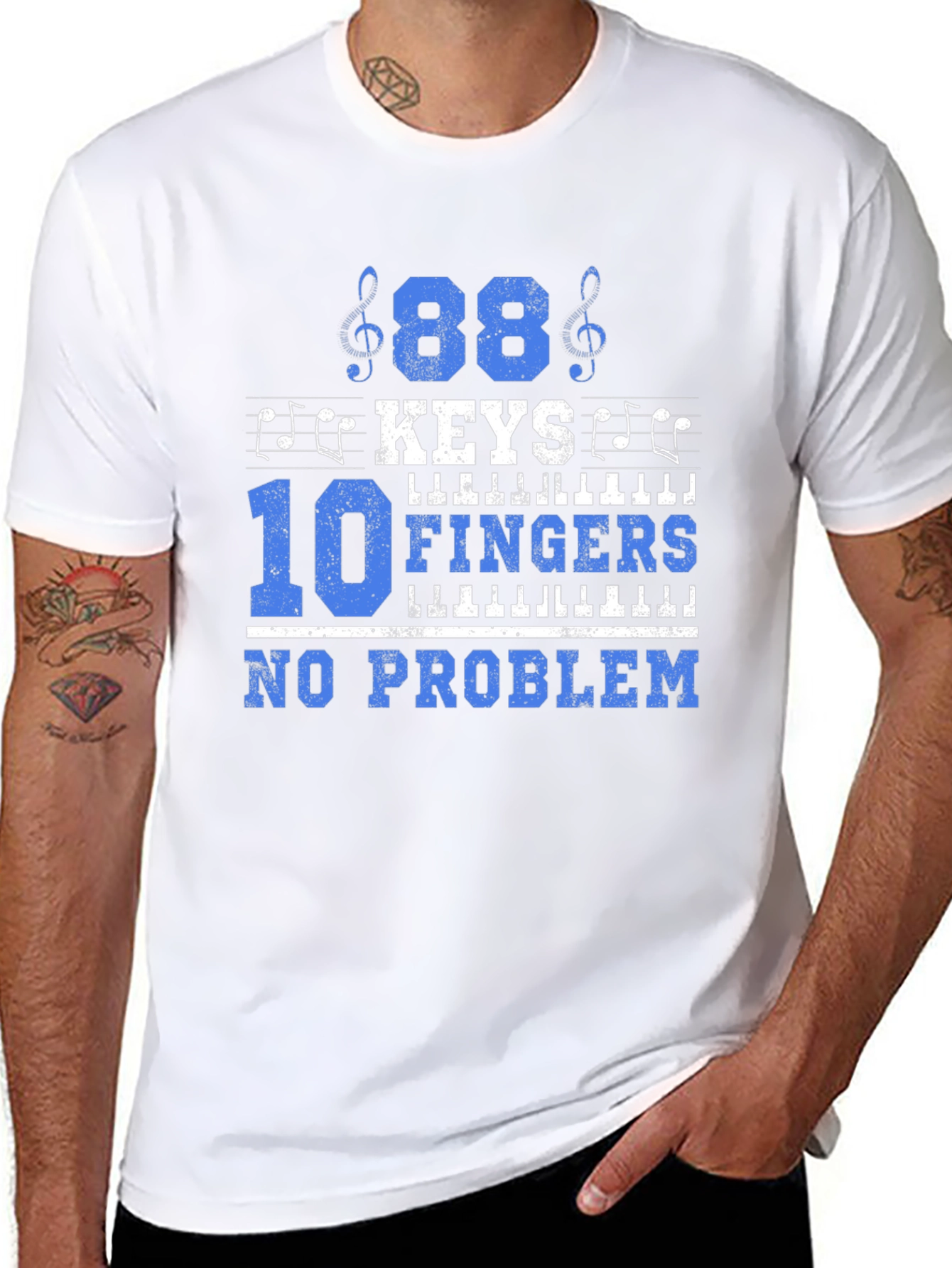 88 Keys 10 Fingers Music Lover T-Shirt