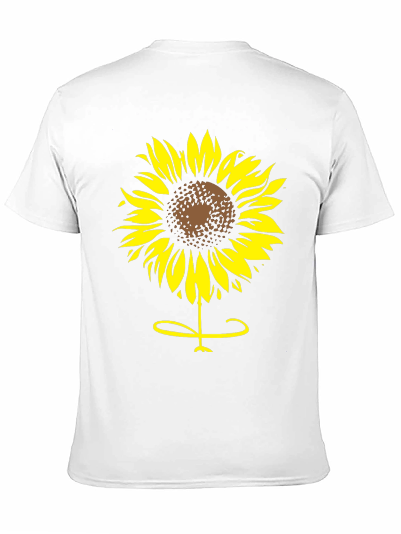Sunflower Graphic Tee - Black Cotton T-Shirt