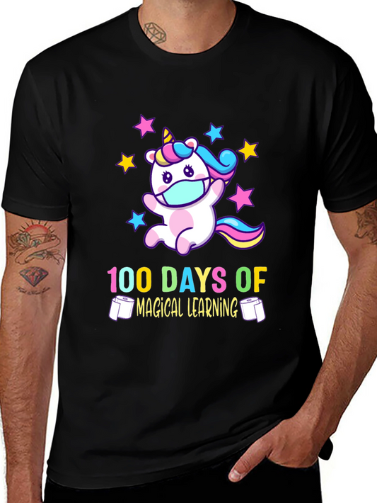 100 Days Magical Learning Unicorn T-Shirt