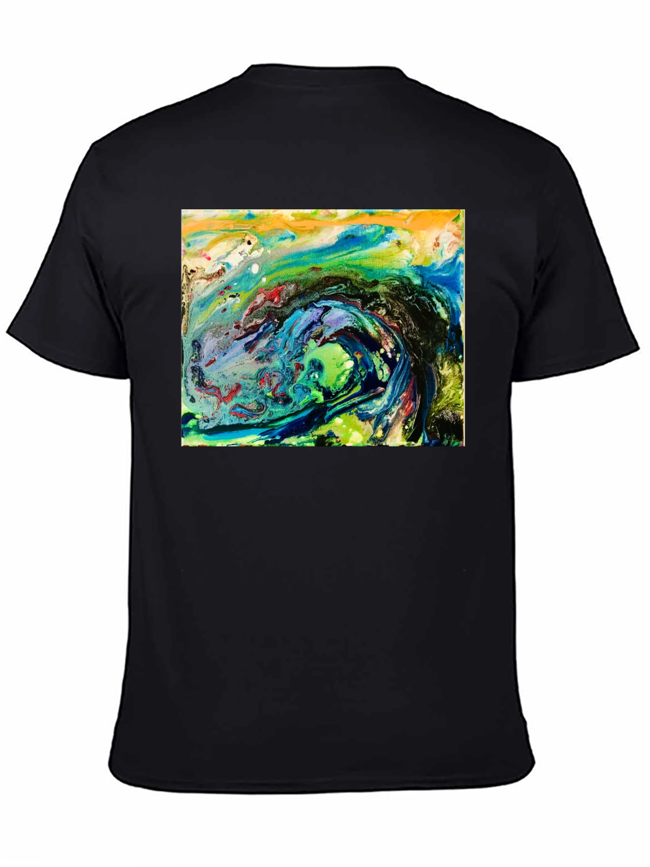 Abstract Art Black T-Shirt - Artistic Expression