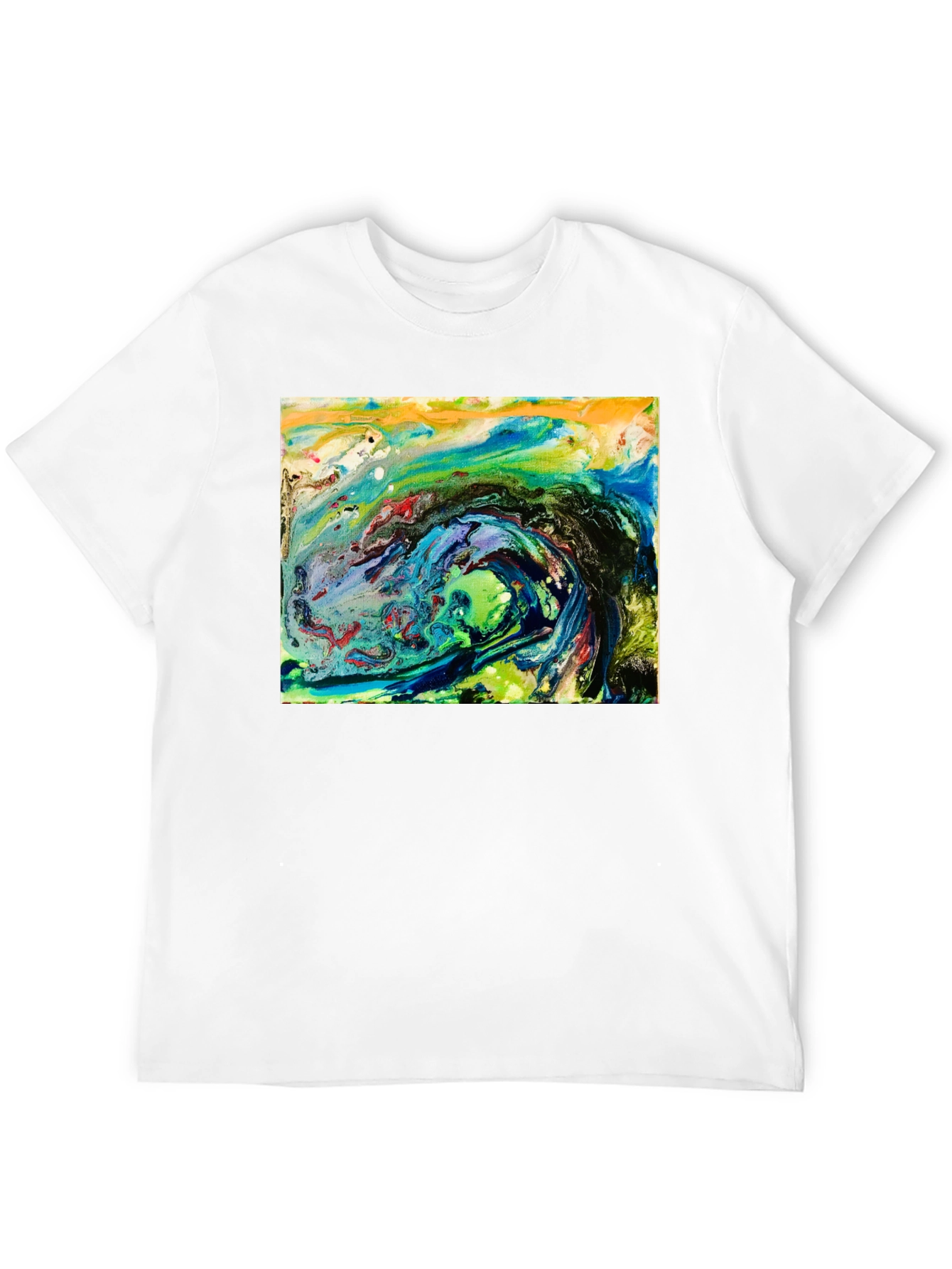 Abstract Art Black T-Shirt - Artistic Expression