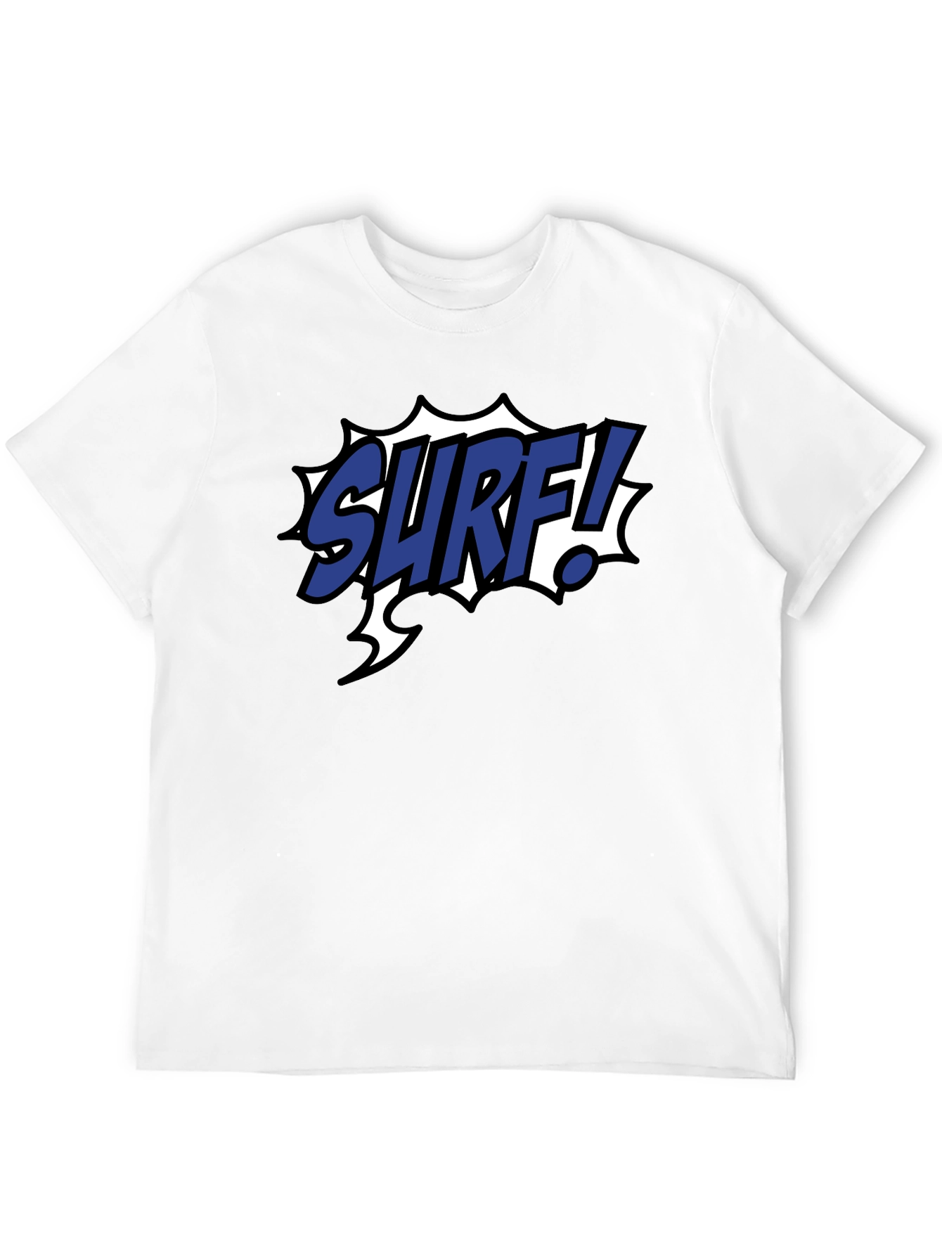 Surf Graphic Tee - Black Cotton Blend