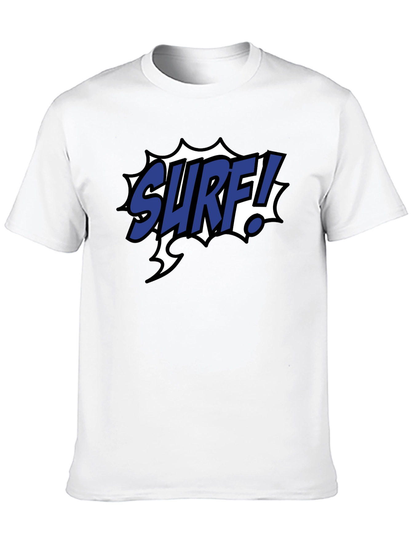 Surf Graphic Tee - Black Cotton Blend