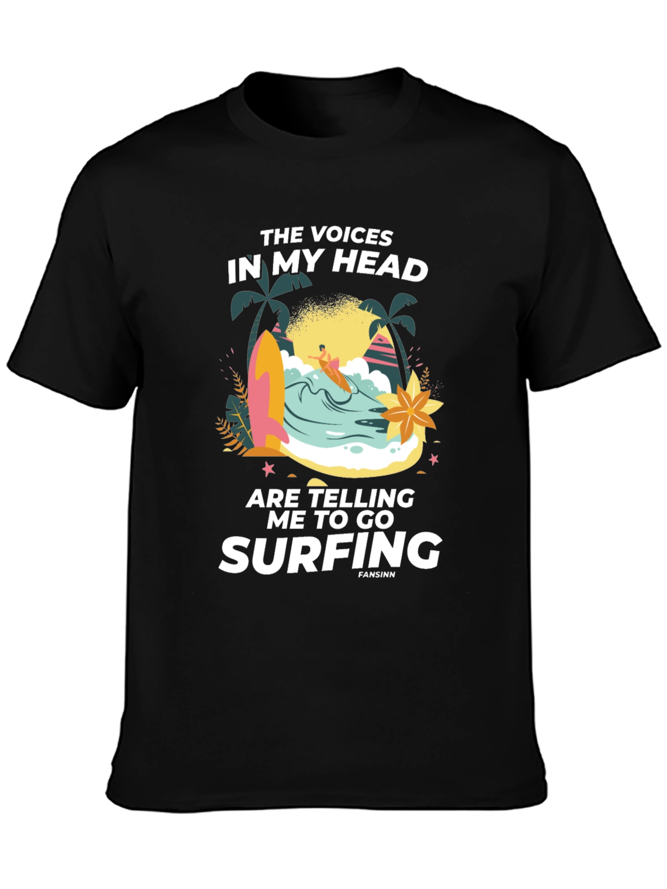 Surfing Graphic Print Tee