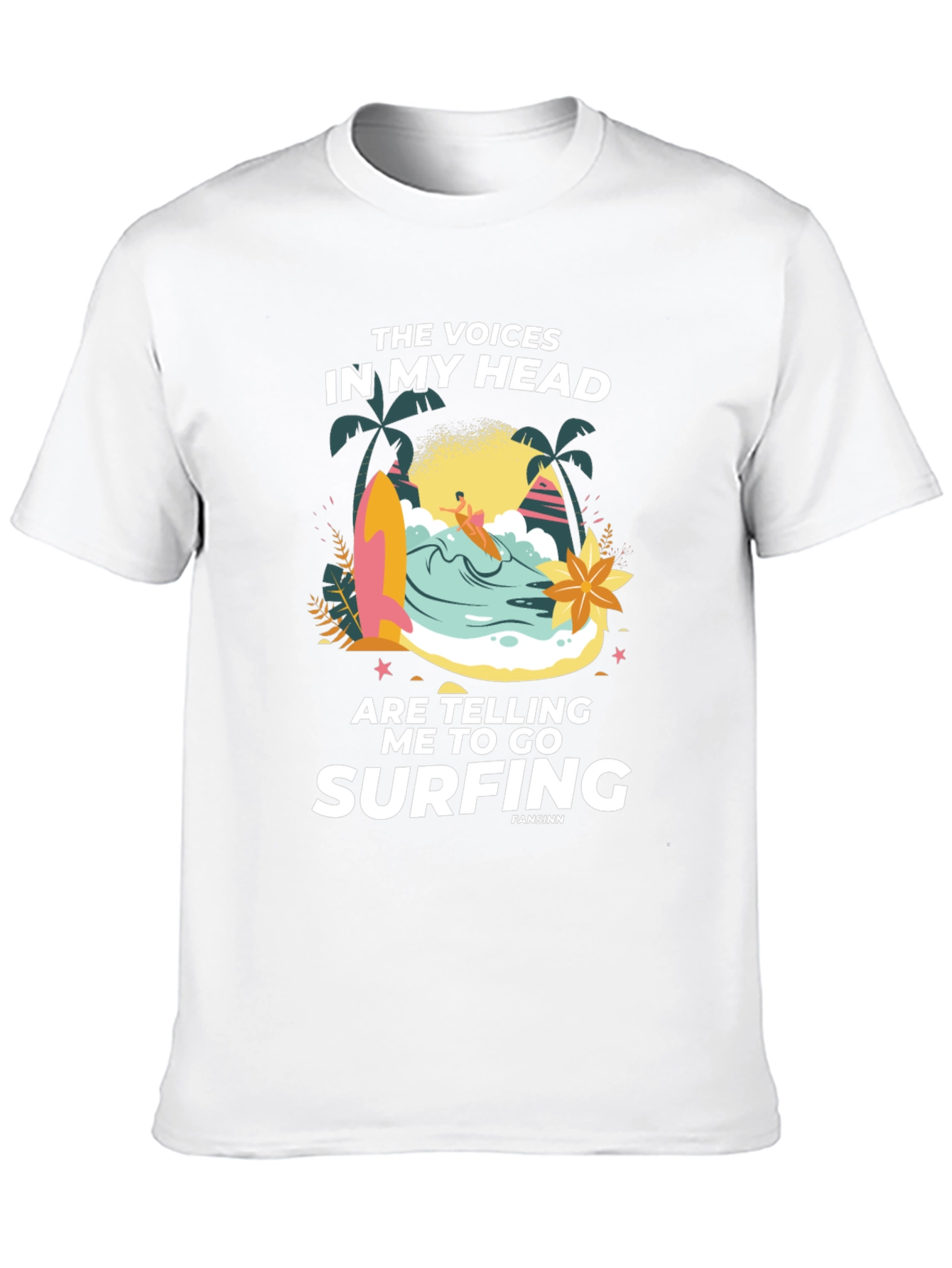 Surfing Graphic Print Tee