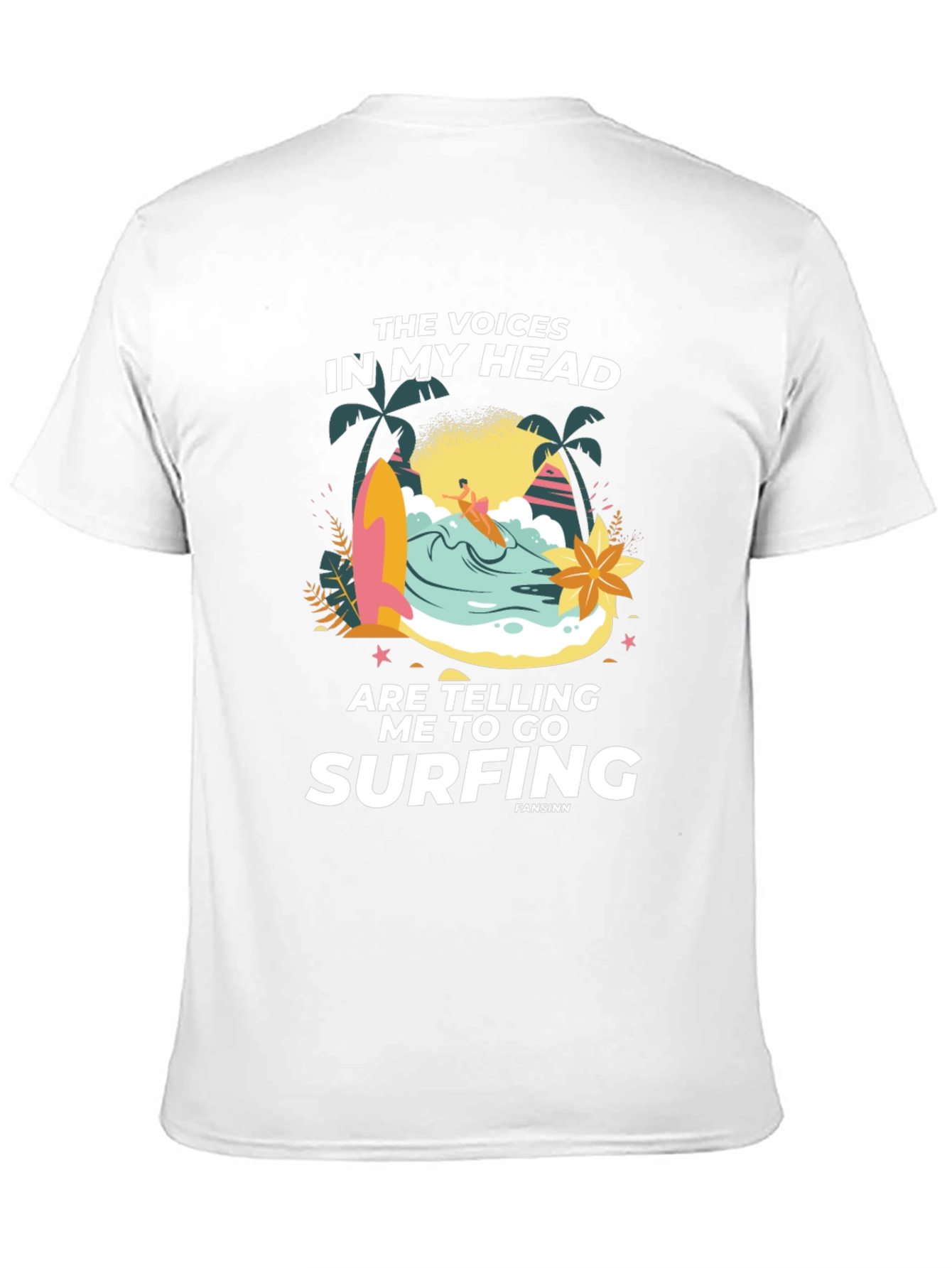 Surfing Graphic Print Tee