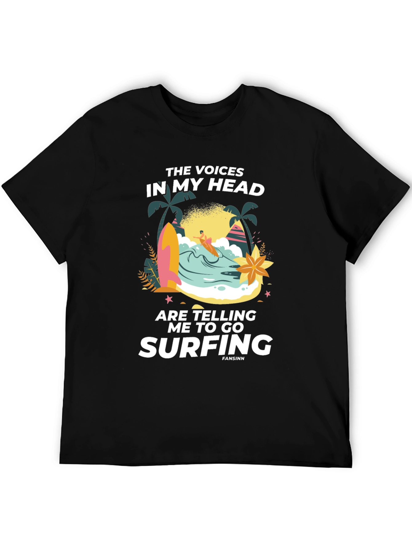 Surfing Graphic Print Tee