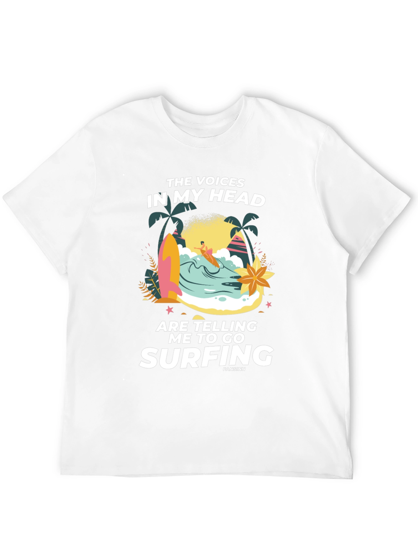 Surfing Graphic Print Tee