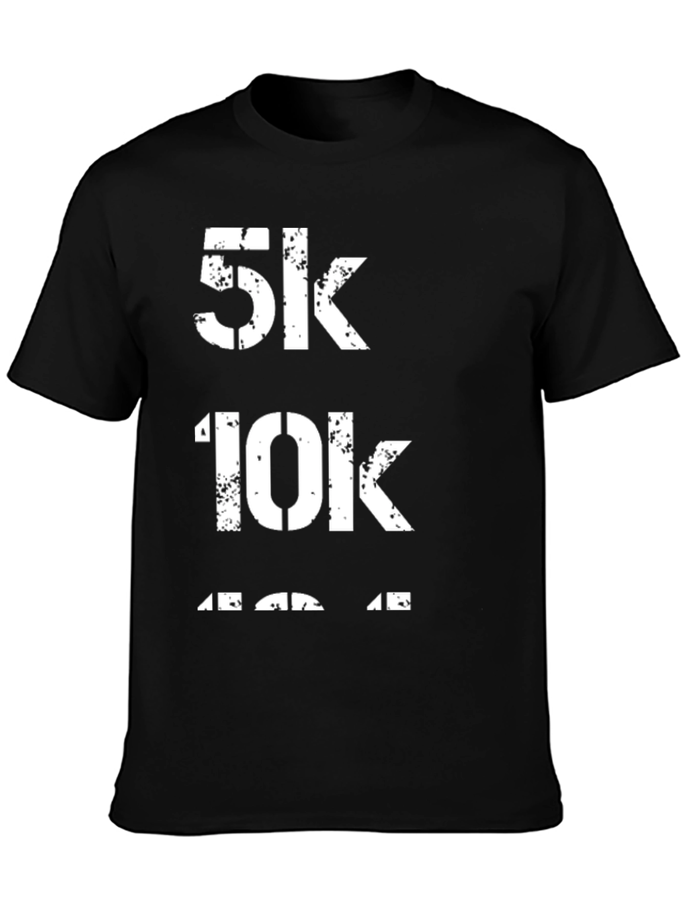5K 10K 13.1K Black Running T-Shirt