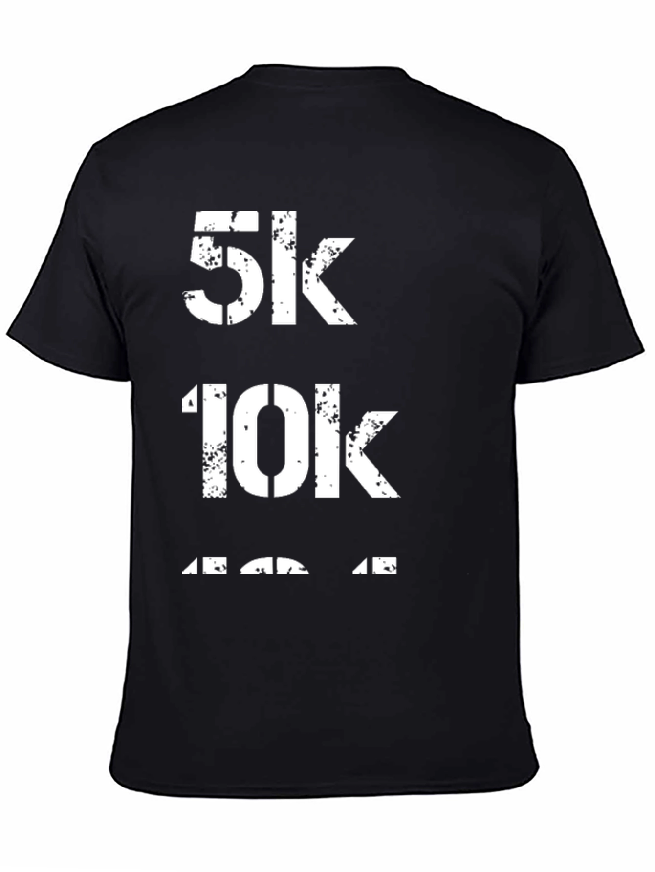 5K 10K 13.1K Black Running T-Shirt