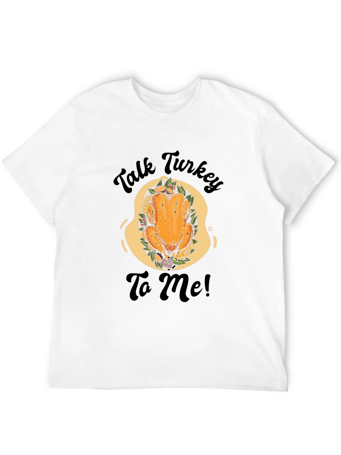 Talk Turkey To Me Black Graphic Tee