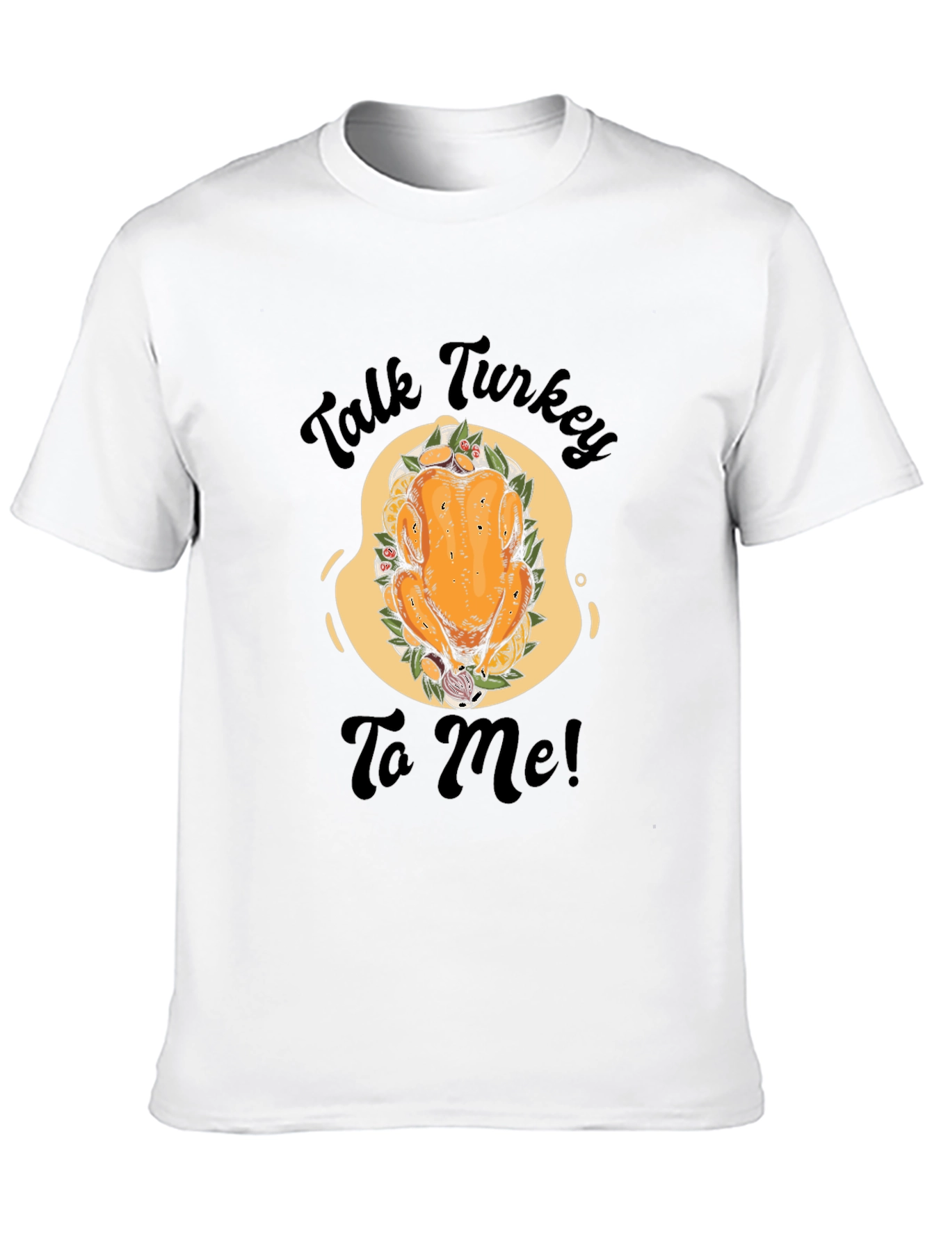 Talk Turkey To Me Black Graphic Tee