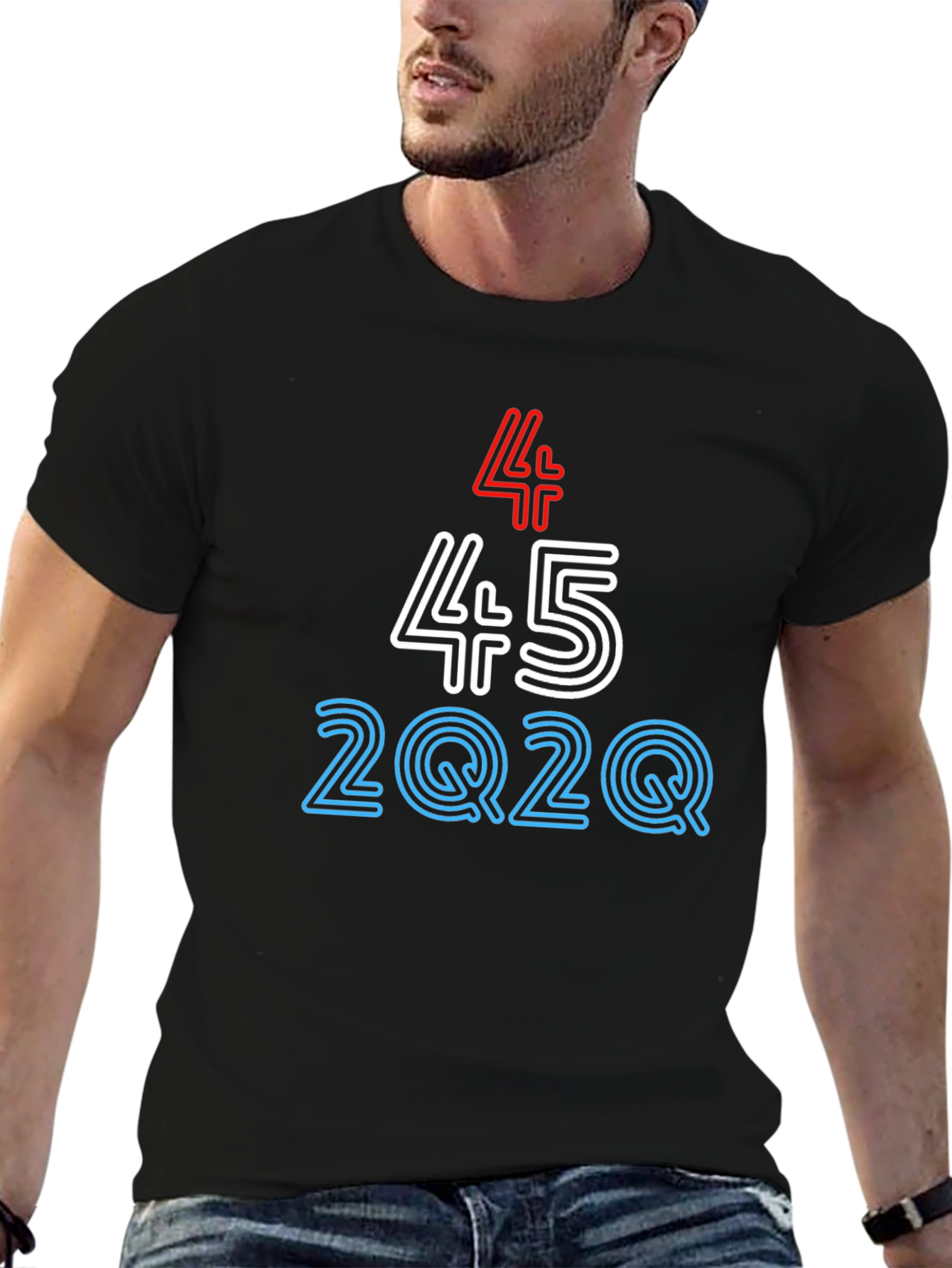 45 2Q2Q Graphic Tee - Bold Statement T-Shirt
