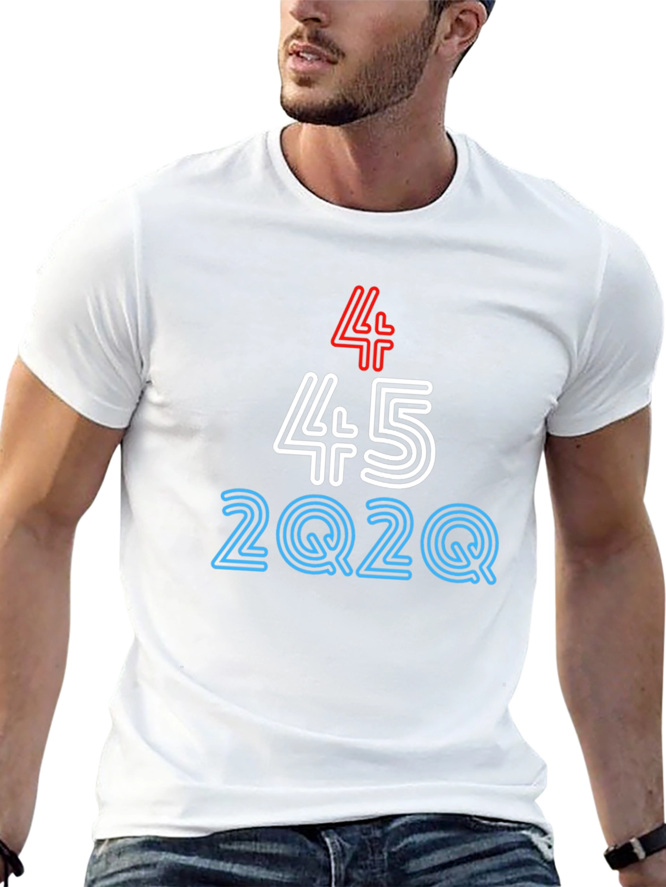 45 2Q2Q Graphic Tee - Bold Statement T-Shirt