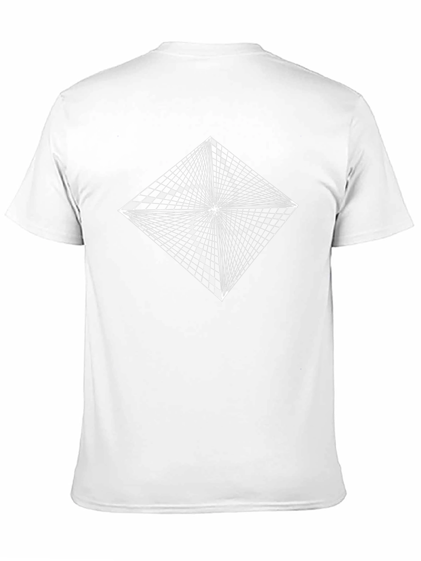 Abstract Illusion Graphic Tee - Black