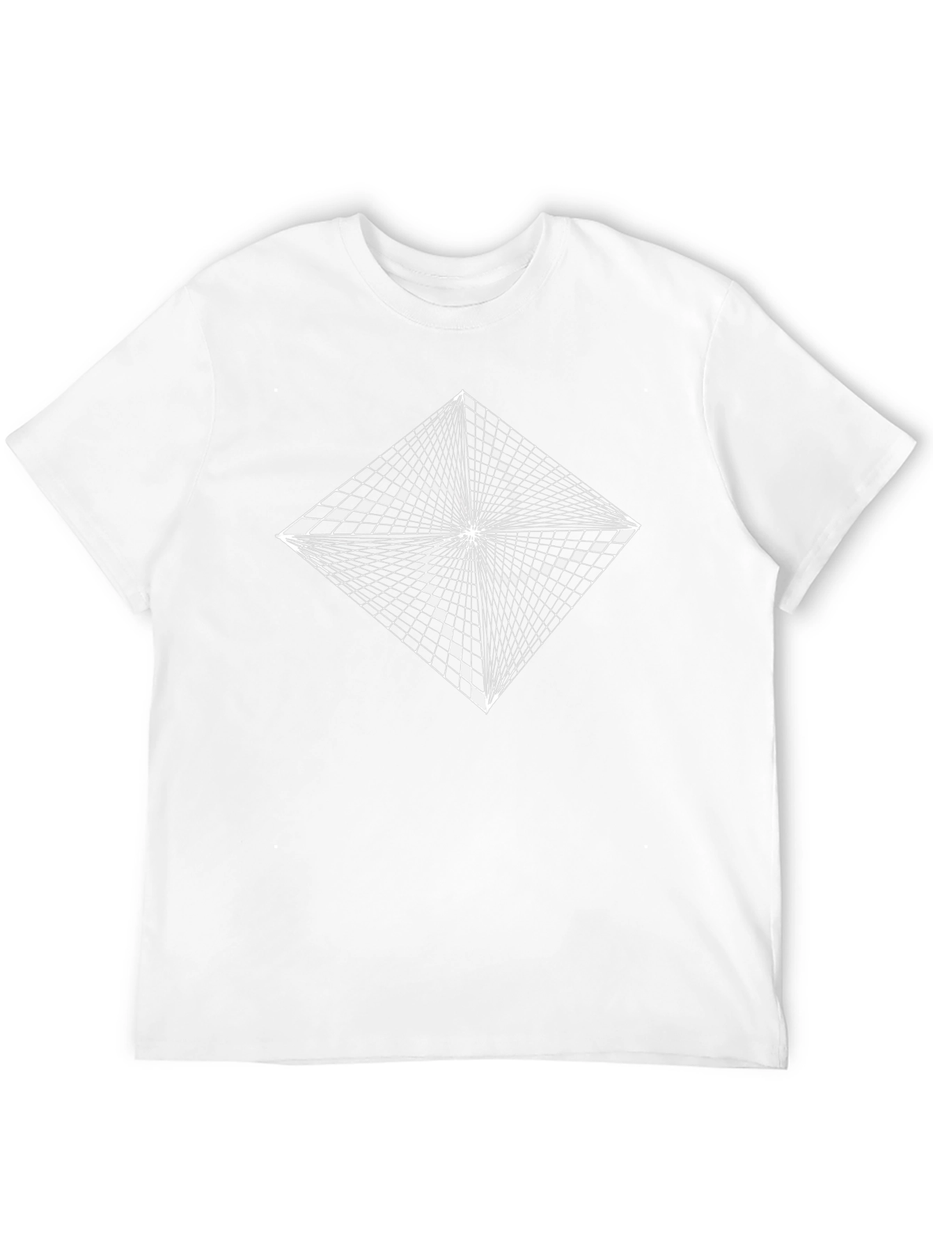 Abstract Illusion Graphic Tee - Black